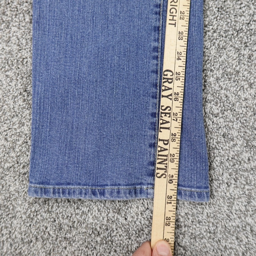 Tommy Hilfiger Jeans Womens 10 Dark Blue Denim Pants Flare Boot Stretch Fade Y2K - Picture 3 of 14